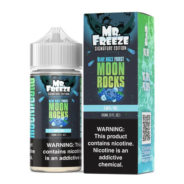 Blue Razz Frost MoonRocks by Mr. Freeze Tobacco-Free Nicotine Series | 100mL with Packaging