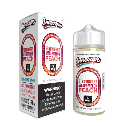 Strawberry Watermelon Peach by Innevape Series E-Liquid 100mL (Freebase) with Packaging