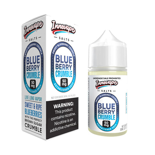 Blueberry Crumble by Innevape Salt Series E-Liquid 30mL (Salt Nic) with packaging