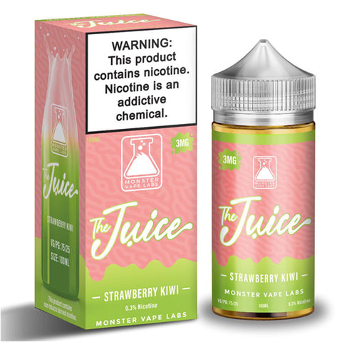 Juice Strawberry Kiwi by Jam Monster E-Liquid 100mL (Freebase) with packaging