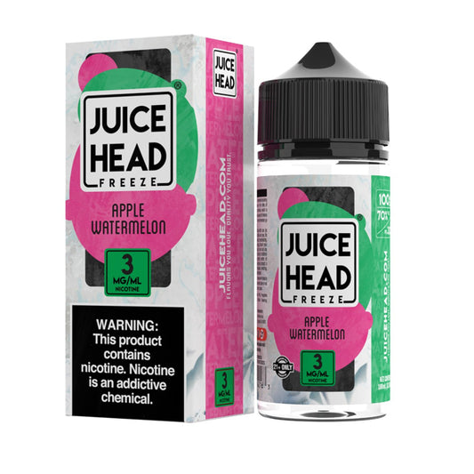 Apple Watermelon Freeze by Juice Head Series E-Liquid 100mL (Freebase) with packaging