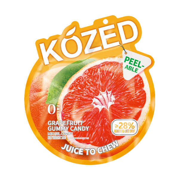 Kozed Peelable Gummy Candy | Grape Fruit