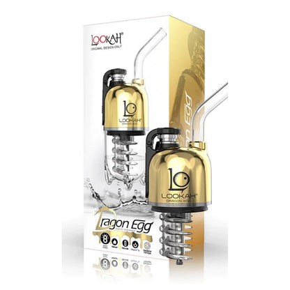 Lookah Dragon Egg Portable Wax Vaporizer (950mAh) | Royal Gold with packaging