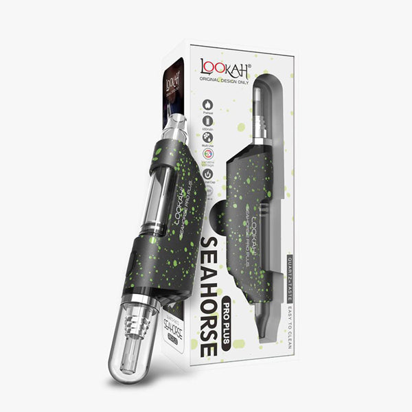 Lookah Seahorse Pro Plus Nectar Collector (650mAh) | Black Green with packaging