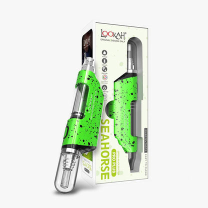 Lookah Seahorse Pro Plus Nectar Collector (650mAh) | Green Black with packaging