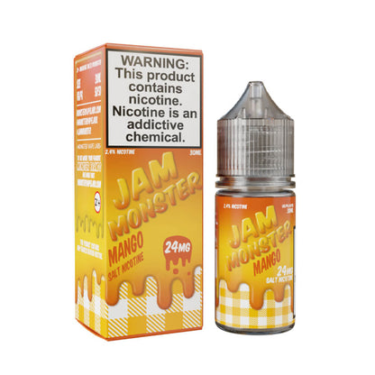 Mango by Jam Monster Salt Series E-Liquid 30mL (Salt Nic) with packaging