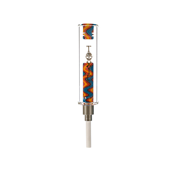 MKGlass (Nectar Collector) TXNC37 Toxic Vivid/Wigwag Nectar Collector With Ceramic Tip | Teal