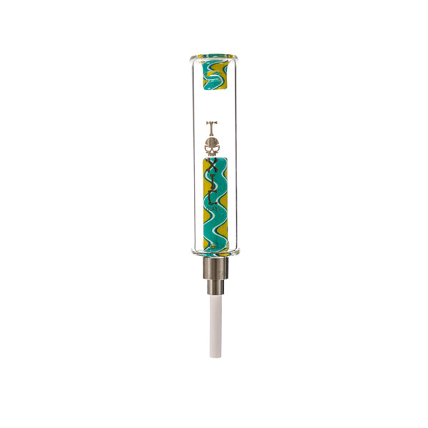 MKGlass (Nectar Collector) TXNC37 Toxic Vivid/Wigwag Nectar Collector With Ceramic Tip | Yellow
