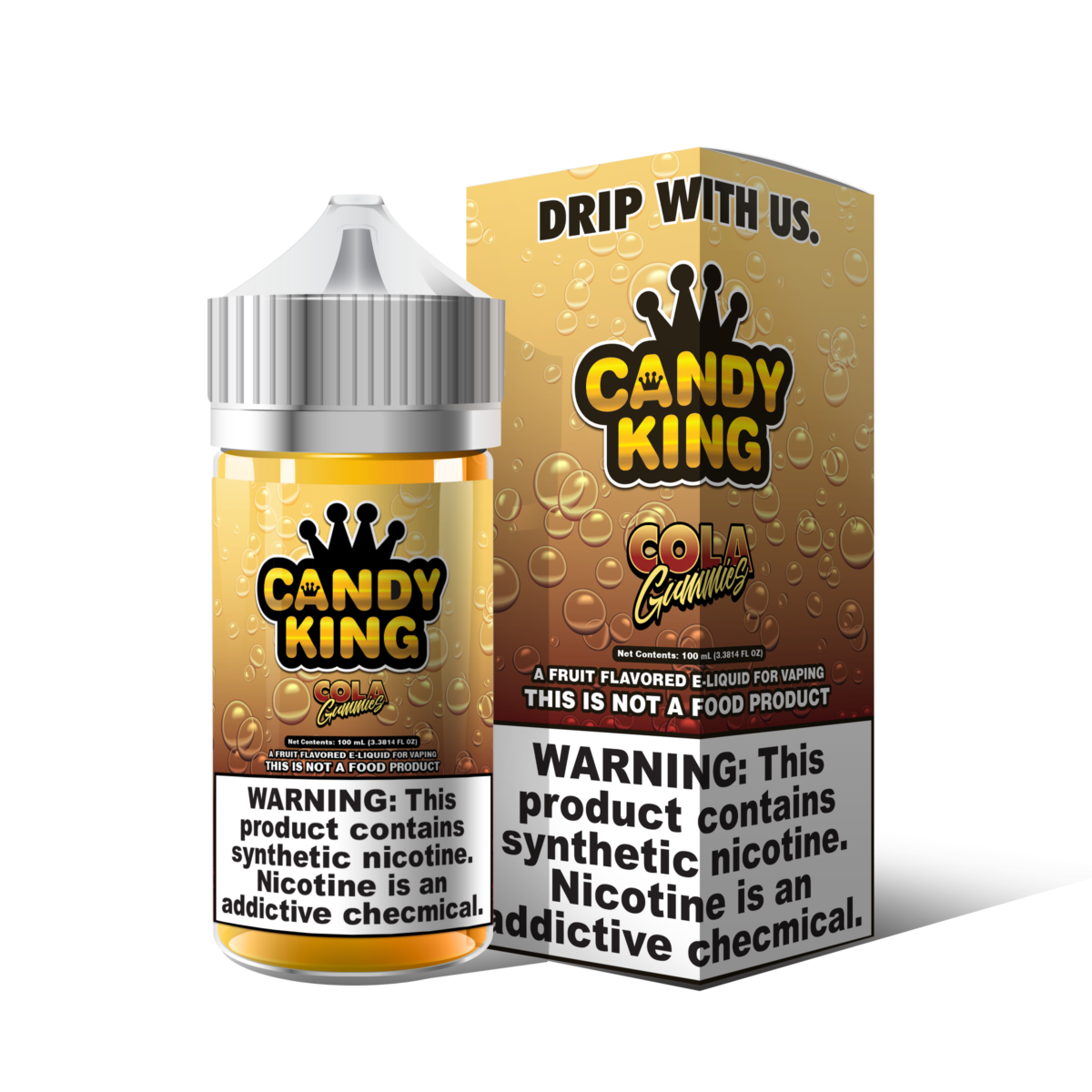 Cola Gummies by Candy King 100ml with packaging