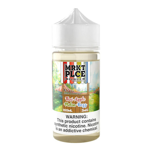 Thai Apple Melon Razz by MRKT PLCE Series E-Liquid 100mL (Freebase) bottle