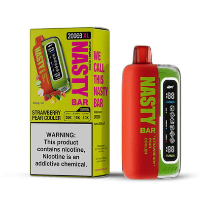 Nasty Bar XL (Dispo) 20000 Puffs (17mL) = Strawberry pear cooler with packaging