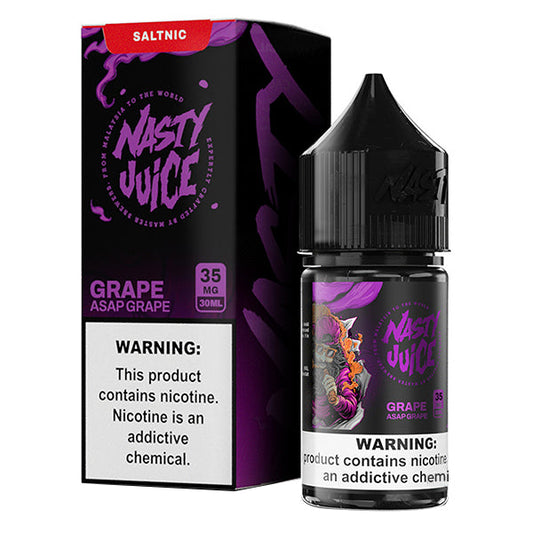 Asap Grape by Nasty Juice Salt Series E-Liquid 30mL (Salt Nic) with Packaging