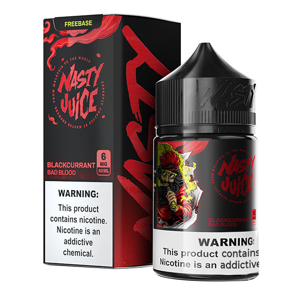 Bad Blood by Nasty Juice E-Liquid 60mL (Freebase) with Packaging