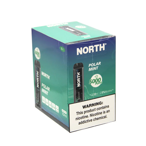 North Disposable 5000 Puffs 10mL 50mg polar mint