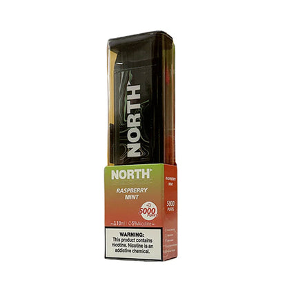 North Disposable 5000 Puffs 10mL 50mg raspberry mint