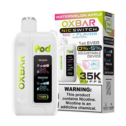 Oxbar Nic-Switch (Dispo) (35000Puff)(14mL) Pod Juice Edt. | Watermelon Apple with packaging