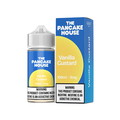 Vanilla Custard by Pancake House Series E-Liquid 100mL (Freebase) with packaging