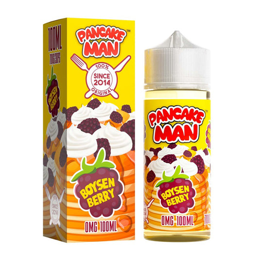 Boysenberry Pancake by Pancake Man Series E-Liquid 100mL (Freebase) with packaging