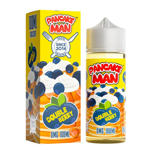 Double Berry Pancake by Pancake Man Series E-Liquid 100mL (Freebase) with packaging