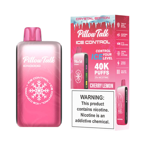 Pillow Talk IC40000 Disposable 40000 Puffs 20mL 50mg | Cherry Lemon with packaging