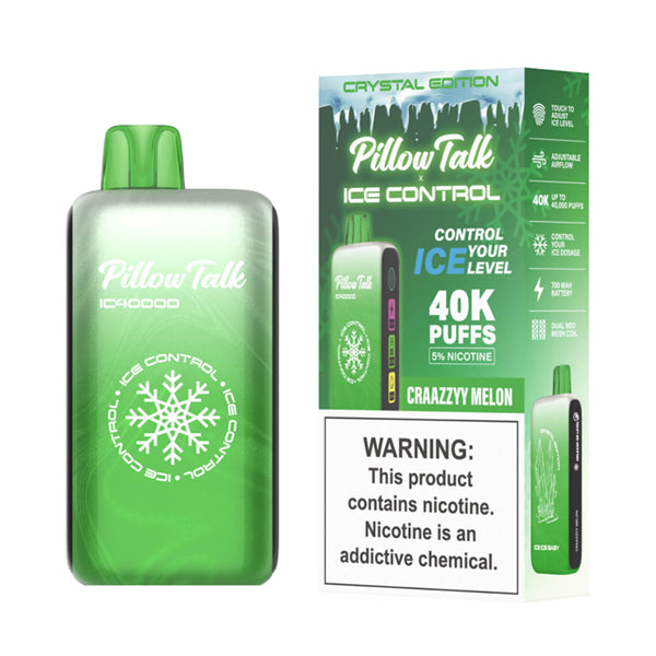 Pillow Talk IC40000 Disposable 40000 Puffs 20mL 50mg | Crazy Melon with packaging