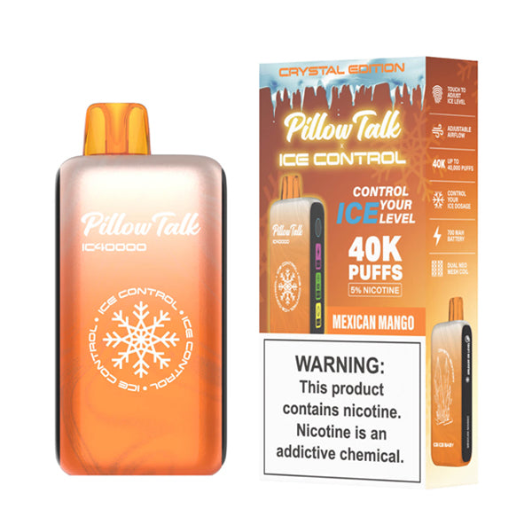 Pillow Talk IC40000 Disposable 40000 Puffs 20mL 50mg | Mexican Mango with packaging