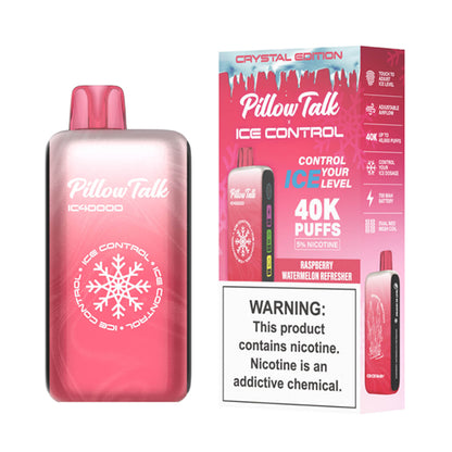 Pillow Talk IC40000 Disposable 40000 Puffs 20mL 50mg | Raspberry Watermelon Refresher with packaging