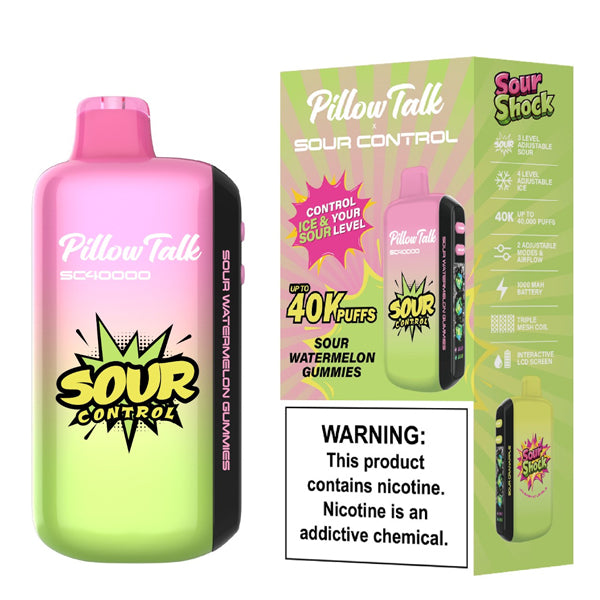 Pillow Talk SC40000 (Dispo) (40000Puff)(20mL) | Sour Watermelon Gummies