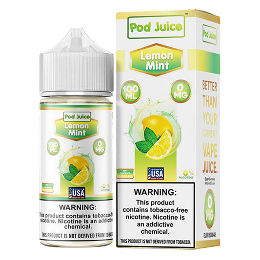 Lemon Mint by Pod Juice - Hyde TFN Series 100mL 0mg with Packaging