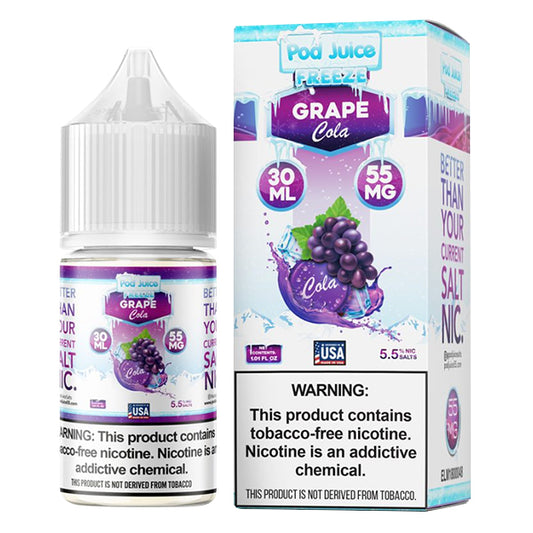 Grape Cola Freeze by Pod Juice TFN Salts Series 30mL with Packaging