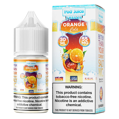 Orange Cola Freeze by Pod Juice TFN Salts Series 30mL with Packaging