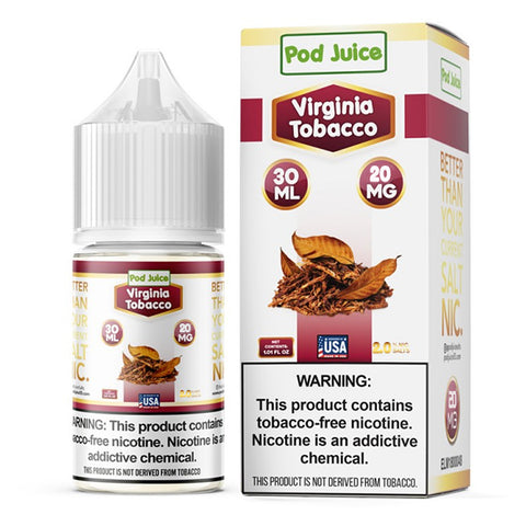 Virginia Tobacco - Pod Juice Salts Series | 30mL with Packaging