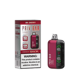 Priv Bar Turbo Disposable (16mL) 50mg dr cherry with packaging