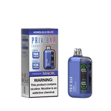 Priv Bar Turbo Disposable (16mL) 50mg honolulu blue with packaging