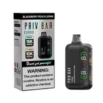 Priv Bar Turbo Disposable (16mL) 50mg blackberry peach lemon with packaging