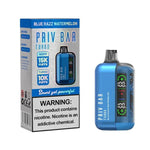 Priv Bar Turbo Disposable (16mL) 50mg blue razz watermelon with packaging