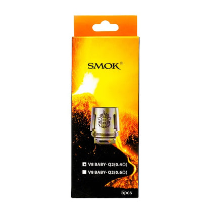 SMOK V8 Baby Prince Coils (Pack of 5) Baby Q2 0 4ohm Dual Packaging