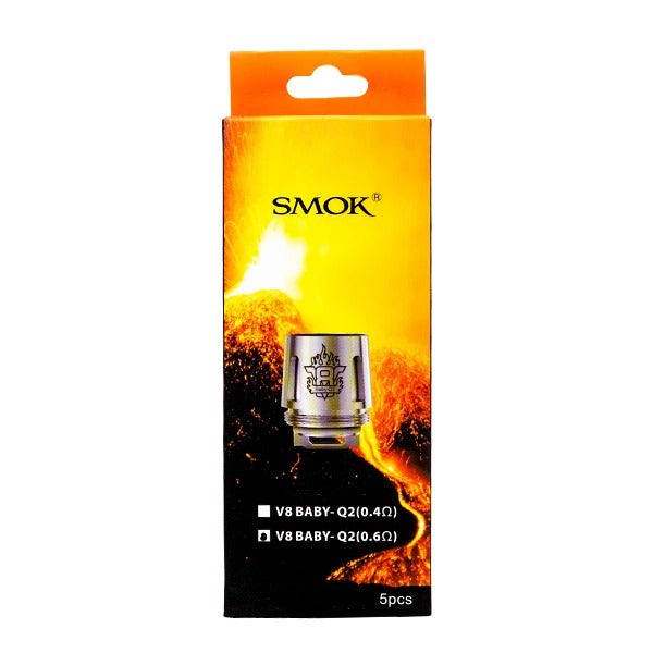 SMOK V8 Baby Prince Coils (Pack of 5) Baby Q2 0 6ohm Dual Packaging