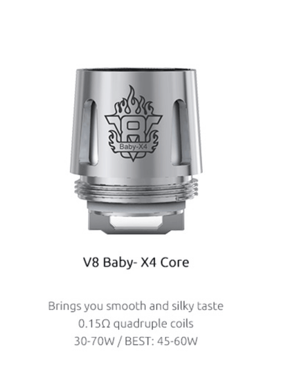 SMOK V8 Baby Prince Coils (Pack of 5) V8 Baby X4 Core