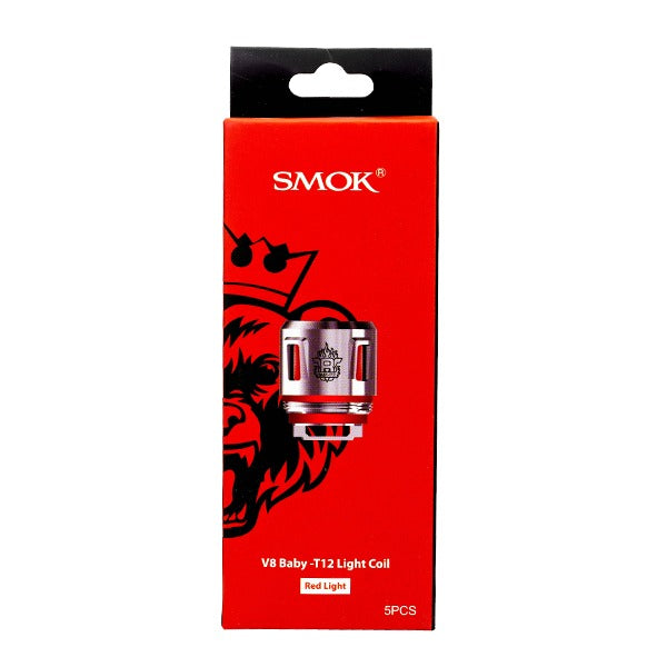 SMOK V8 Baby Prince Coils (Pack of 5) Baby T12 Light Red Packaging