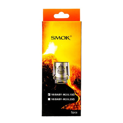 SMOK V8 Baby Prince Coils (Pack of 5) Baby M2 0 15ohm Dual Packaging