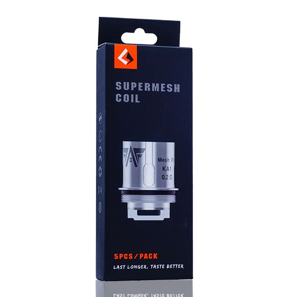 GeekVape Super Mesh & IM Replacement Coils (Pack of 5) 0.2ohm Supermesh Coil with Packaging