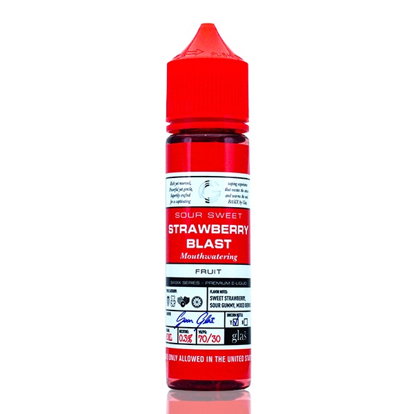 Strawberry Blast by Glas BSX TFN 60mL bottle