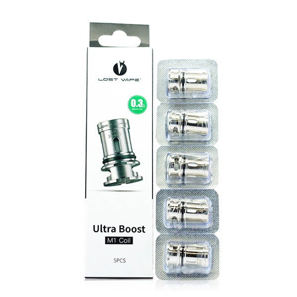 Lost Vape Ultra Boost Coils (5-Pack) m1 with packaging