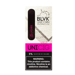 BLVK Unicorn Unicig Disposable E-Cigs Lychee with Packaging