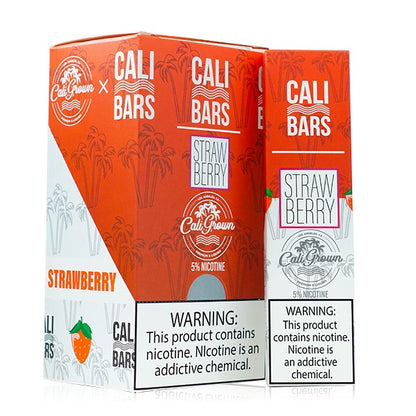 Cali Bars Disposable by Cali Grown | cPuffs | 1.3mL Strawberry Packaging