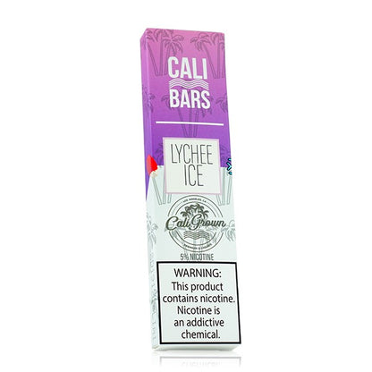 Cali Bars Disposable by Cali Grown | cPuffs | 1.3mL Lychee Ice with Packaging