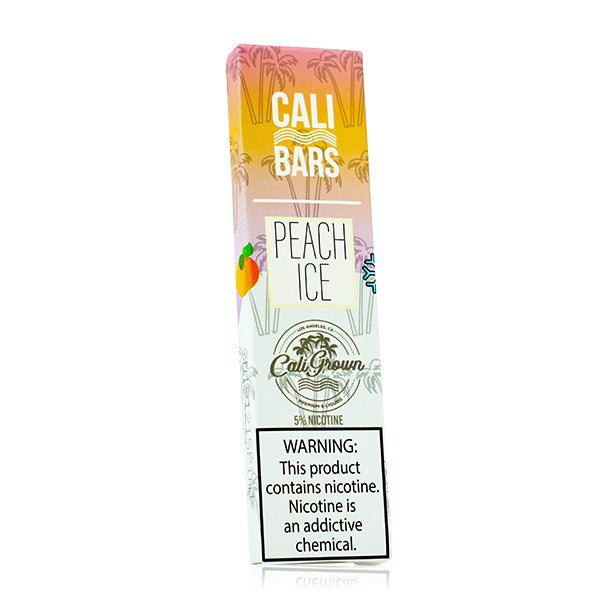 Cali Bars Disposable by Cali Grown | cPuffs | 1.3mL Peach Ice with Packaging