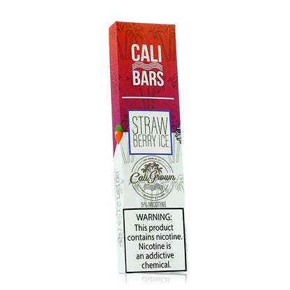 Cali Bars Disposable by Cali Grown | cPuffs | 1.3mL Strawberry Ice with Packaging