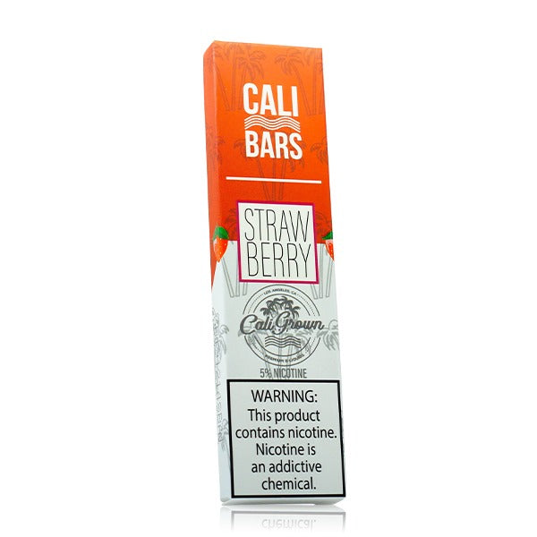 Cali Bars Disposable by Cali Grown | cPuffs | 1.3mL Strawberry with Packaging